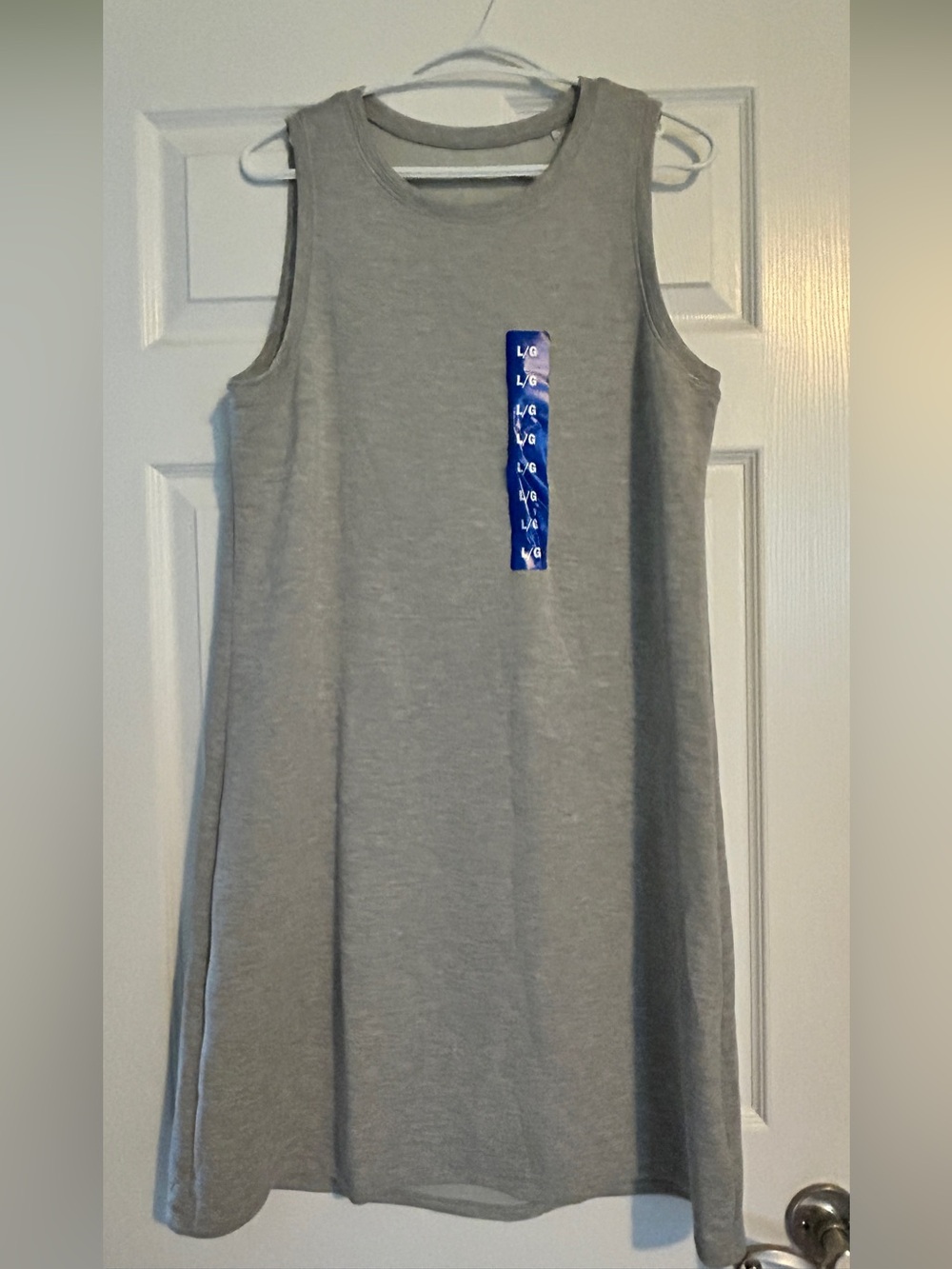 Gray Sleeveless Shift Dress